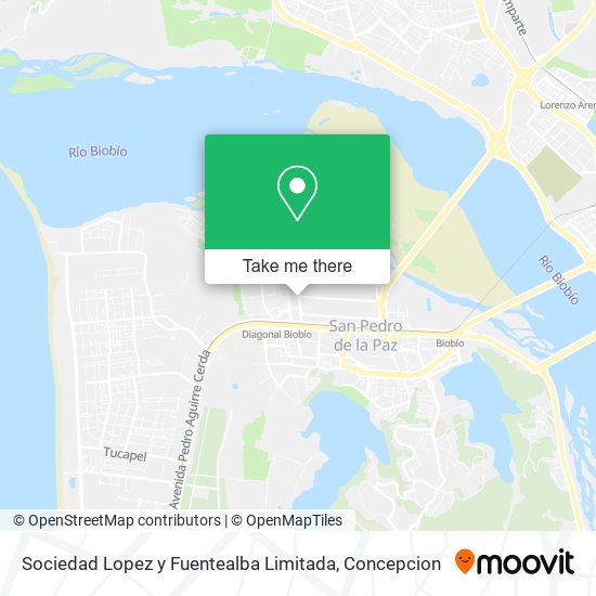 Sociedad Lopez y Fuentealba Limitada map