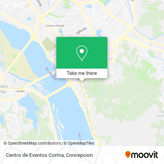 Centro de Eventos Corma map