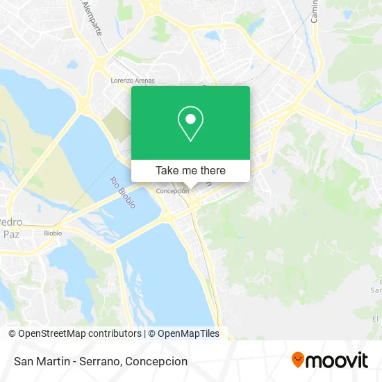 Mapa de San Martin - Serrano