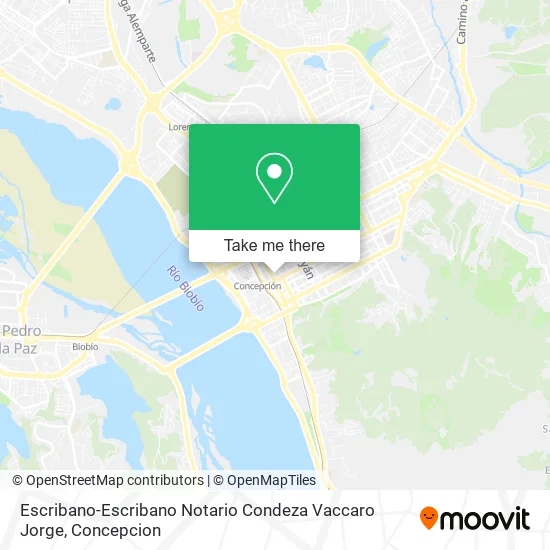 Mapa de Escribano-Escribano Notario Condeza Vaccaro Jorge