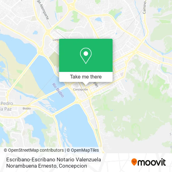 Mapa de Escribano-Escribano Notario Valenzuela Norambuena Ernesto