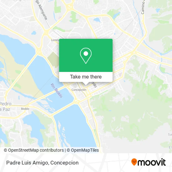 Padre Luis Amigo map