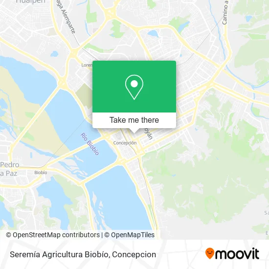 Seremía Agricultura Biobío map