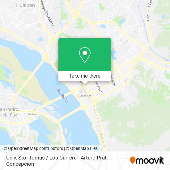 Univ. Sto. Tomas / Los Carrera - Arturo Prat map