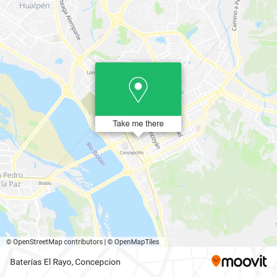Mapa de Baterías El Rayo