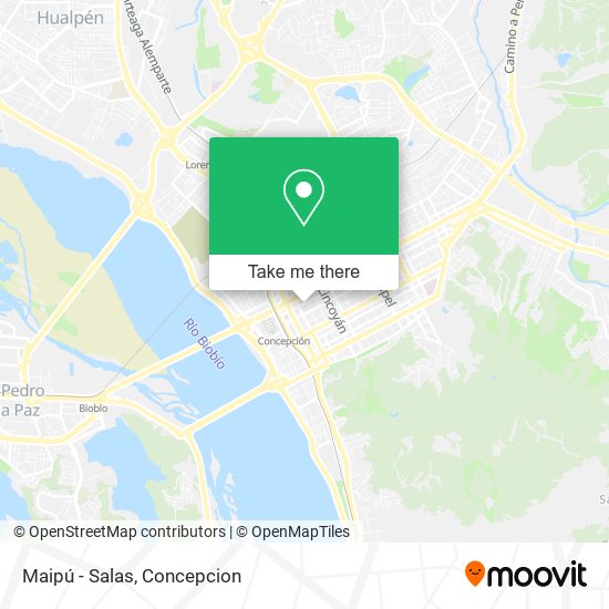 Mapa de Maipú - Salas