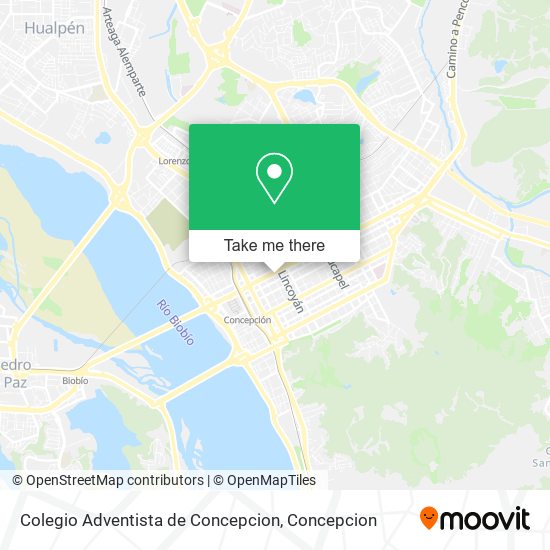 Mapa de Colegio Adventista de Concepcion