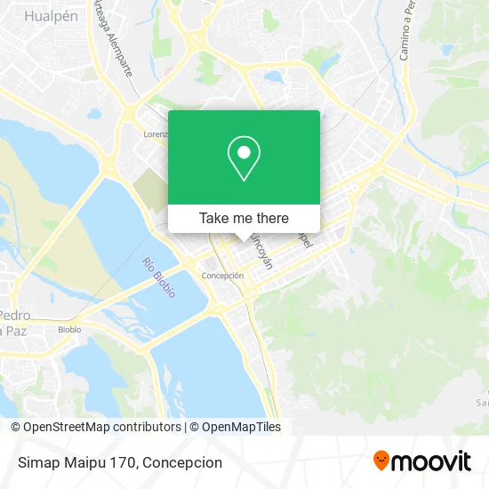 Mapa de Simap Maipu 170