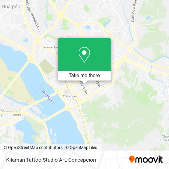Kilaman Tattoo Studio Art map