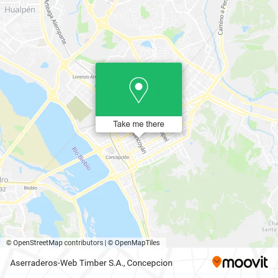 Aserraderos-Web Timber S.A. map