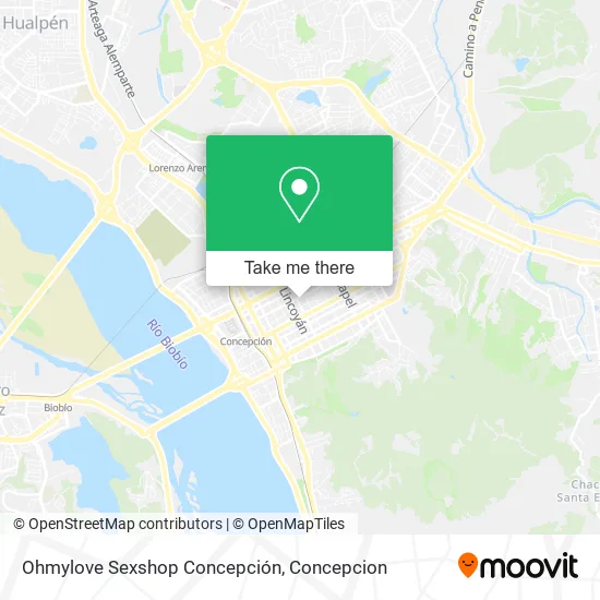 Mapa de Ohmylove Sexshop Concepción