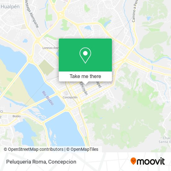 Mapa de Peluqueria Roma