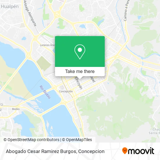 Mapa de Abogado Cesar Ramirez Burgos