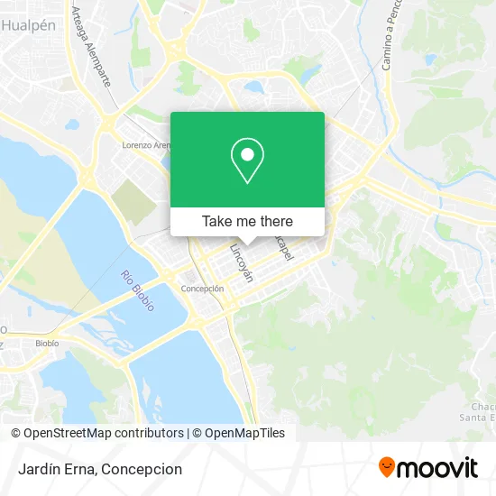 Mapa de Jardín Erna