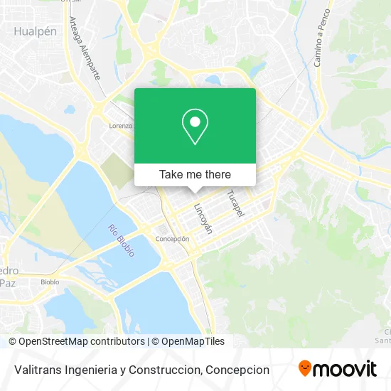 Mapa de Valitrans Ingenieria y Construccion