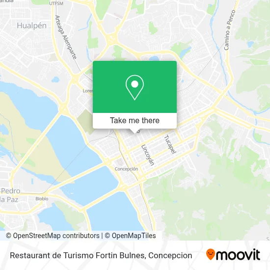 Restaurant de Turismo Fortin Bulnes map