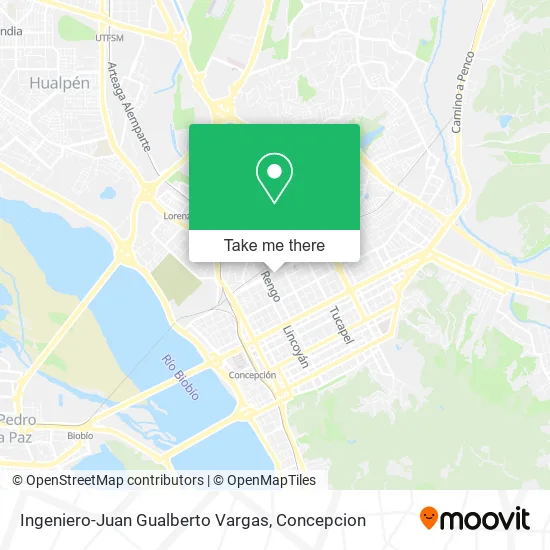 Ingeniero-Juan Gualberto Vargas map
