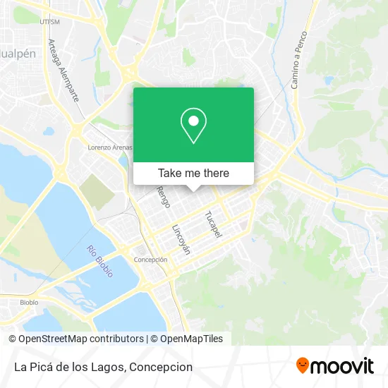 Mapa de La Picá de los Lagos
