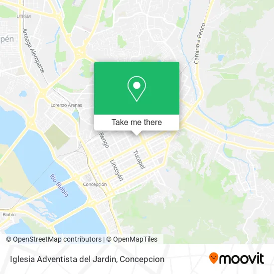 Mapa de Iglesia Adventista del Jardin