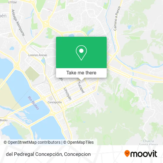 Mapa de del Pedregal Concepción