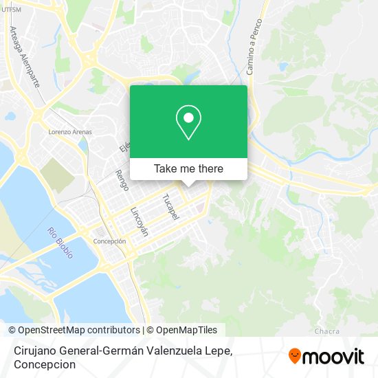 Cirujano General-Germán Valenzuela Lepe map