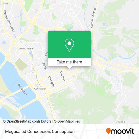 Megasalud Concepción map