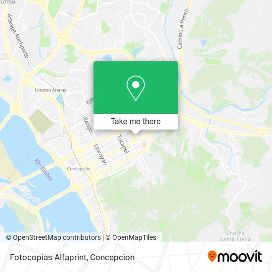 Mapa de Fotocopias Alfaprint