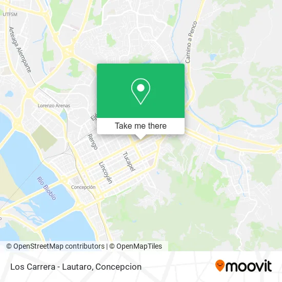 Mapa de Los Carrera - Lautaro