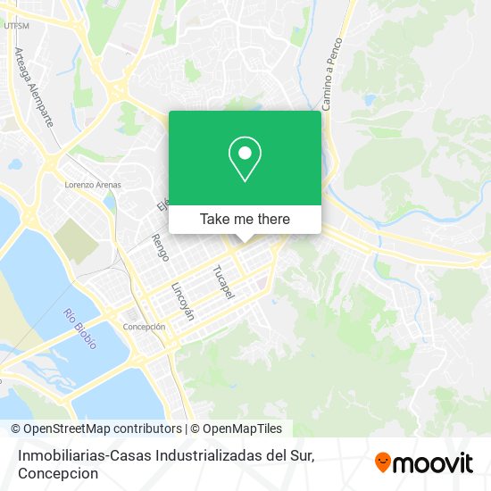 Mapa de Inmobiliarias-Casas Industrializadas del Sur