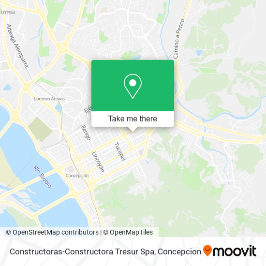 Constructoras-Constructora Tresur Spa map