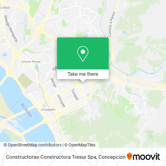 Constructoras-Constructora Tresur Spa map