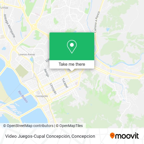 Video Juegos-Cupal Concepción map