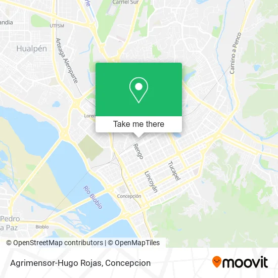 Agrimensor-Hugo Rojas map