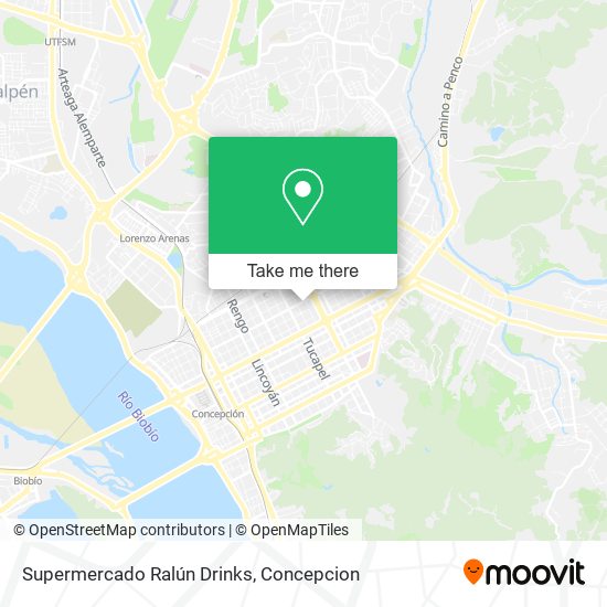 Mapa de Supermercado Ralún Drinks
