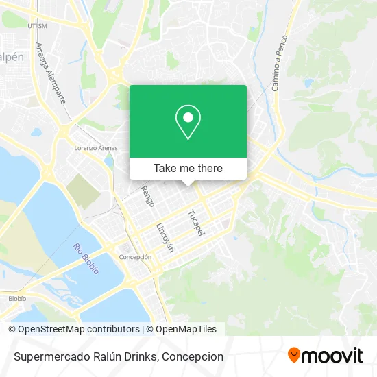 Mapa de Supermercado Ralún Drinks