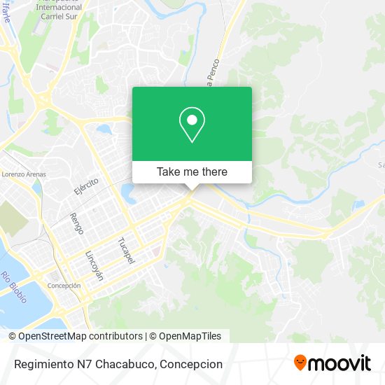 Mapa de Regimiento N7 Chacabuco