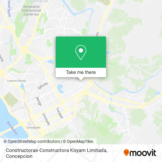 Mapa de Constructoras-Constructora Koyam Limitada
