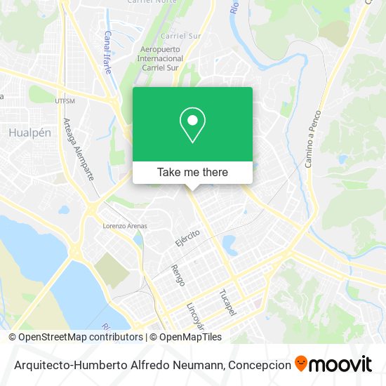 Arquitecto-Humberto Alfredo Neumann map