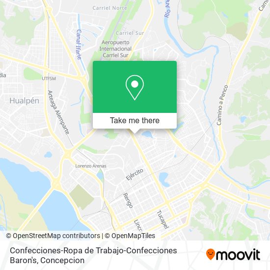 Mapa de Confecciones-Ropa de Trabajo-Confecciones Baron's