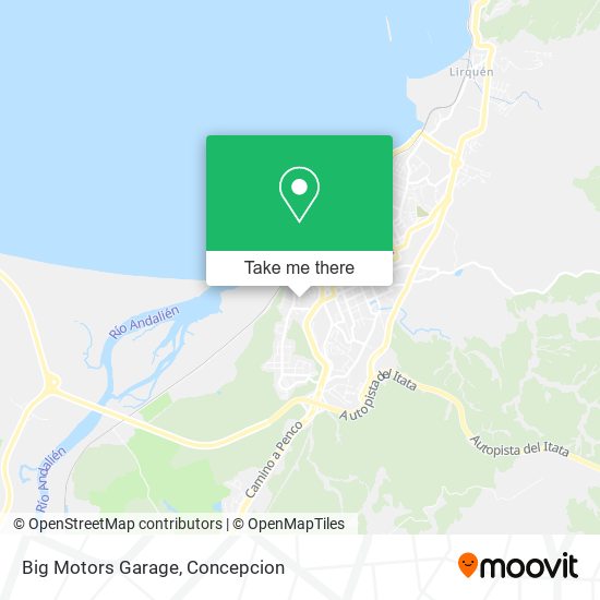 Mapa de Big Motors Garage
