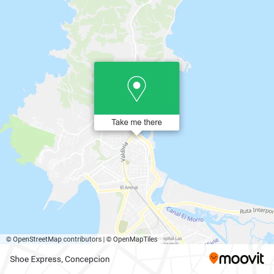 Mapa de Shoe Express