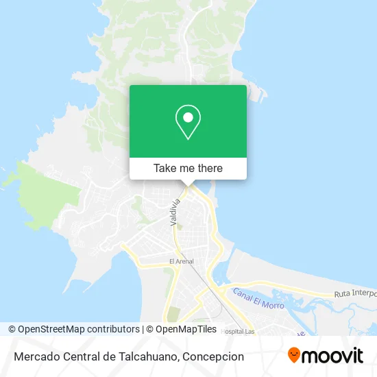 Mapa de Mercado Central de Talcahuano