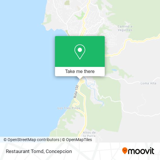 Restaurant Tomd map