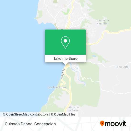 Quiosco Daboo map