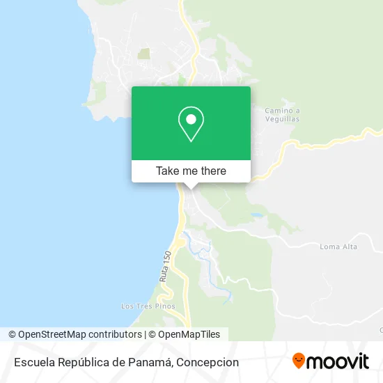 Mapa de Escuela República de Panamá