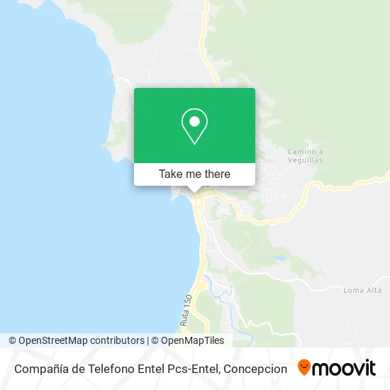 Mapa de Compañía de Telefono Entel Pcs-Entel