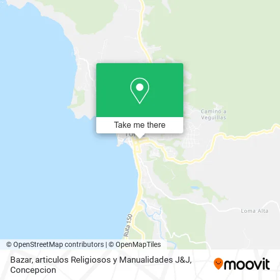 Mapa de Bazar, articulos Religiosos y Manualidades J&J