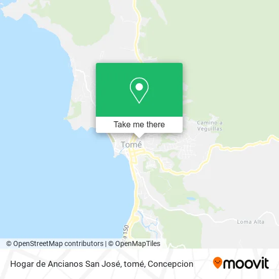 Hogar de Ancianos San José, tomé map