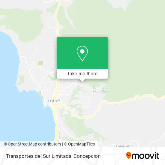 Mapa de Transportes del Sur Limitada