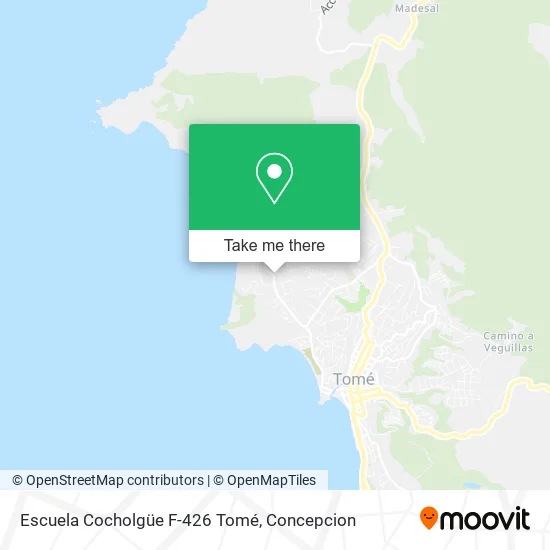Mapa de Escuela Cocholgüe F-426 Tomé